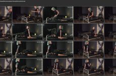 Cruel Anettes Fetish Store Sitting on his face in camo pants. Starring Mistress Anette