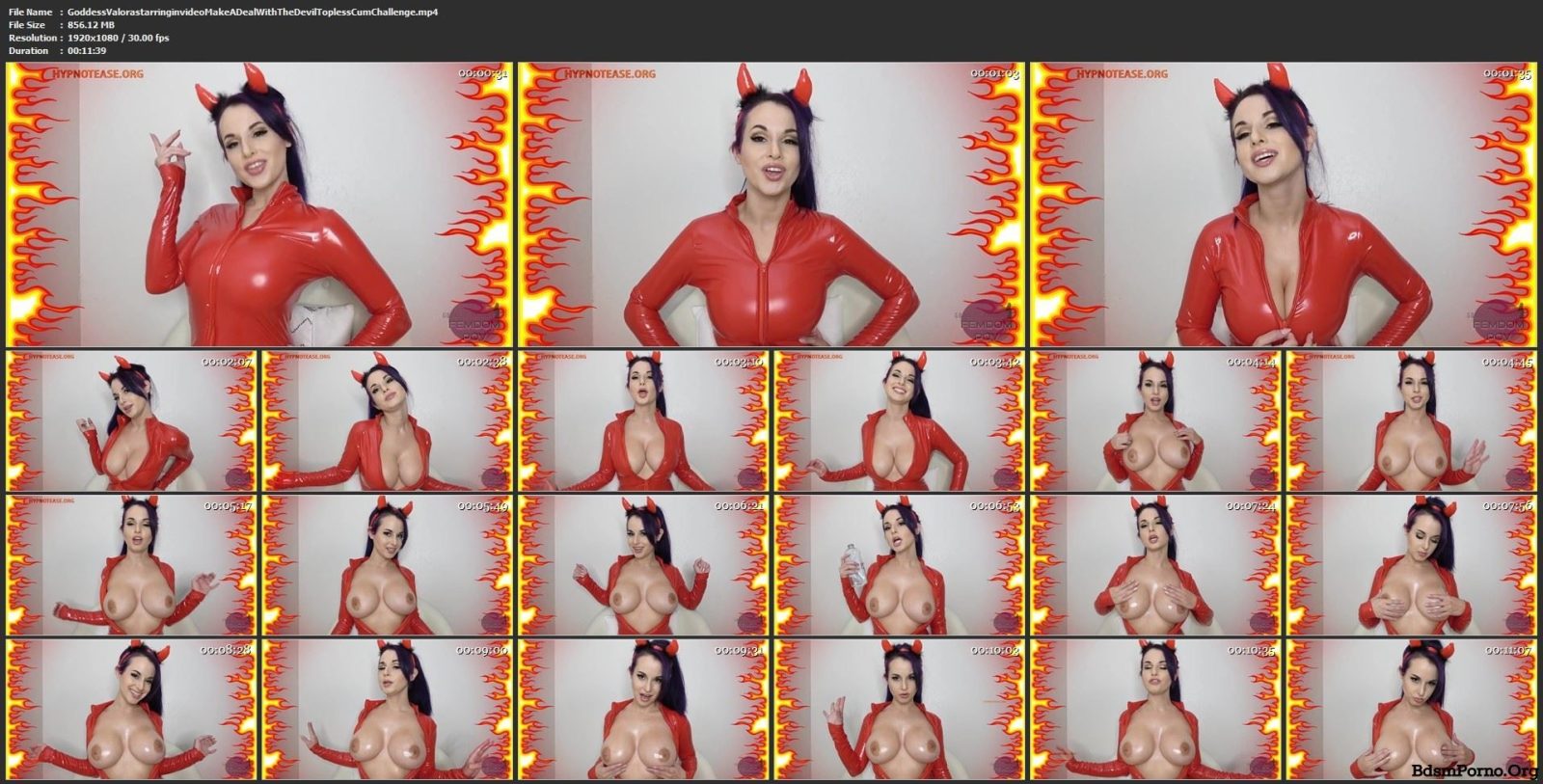 Goddess Valora starring in video Make A Deal With The Devil Topless Cum Challenge