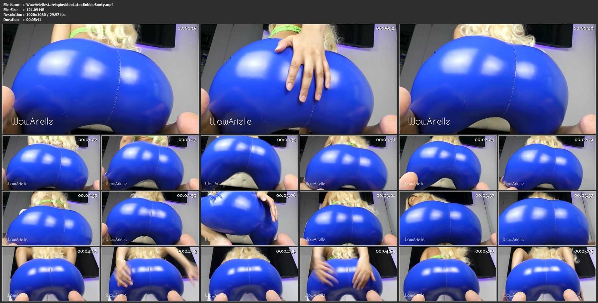 Wow Arielle starring in video Latex Bubble Booty