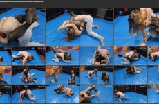 The Russian Amazons Fem Bodybuilders Feet Pressed To The Guys Neck In The Ring. Starring Nika
