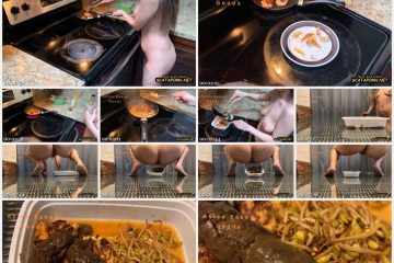 Naked cooking Orange Chicken and shitting - Fboom - Marinayam19