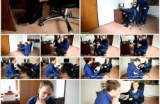 Czech Soles Employee with sexy feet being inspected
