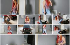 Godess Lilith Facesitting Bench Punishment in HOT Jeans