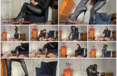 Mistress Lady Renee Cock stomped under My boots