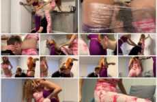 Petite Princess FemDom Inappropriate touching of the face ass worship and double assmothering