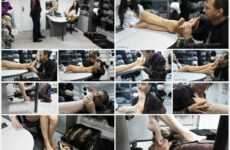 Ekaterina Lisina Office Foot Worship