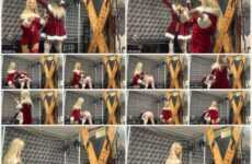 Lady Dark Angel UK Using My New Crop And Whip On My Santa Sissy Jayne