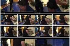 Mistress Antonella The Cleaning Lady Sissy Does The Dishes Under The Control