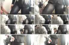 Mistress Laura Coast Slave Licks Real Mans Cum Off Goddess Legs And Finger