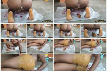 26 March 2023- PrettyEbonies – Smearing my huge poop - Amateurs