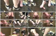 Cock and Ball Trampling Girls femdom foot goddess Aggressive Wedge heel Cock and Ball Trample. Starring Anika, Violet