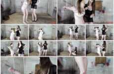 Fetish Pros Bondage Fetish Videos dominatrix gagged Arms Bound Strappado Style, Lexi Lane is Helpless Before Terra Mizu