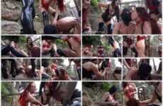 Goddess Tangent, Mistress Damazonia, Lady Fabiola Fatale slave humiliated by mistress Goddess Tangent Dirty Pet Training full scene