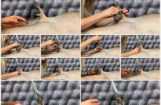 Lady Dark Angel UK Using The Crocodile Clips Extremely Evil