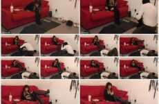 MISS SANDRA DOMINA Despite wearing new boots and dangling while smoking I ignored my footstool