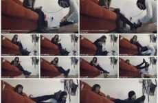 MISS SANDRA DOMINA mature femdom feet Nikes torment and worship