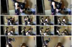Mistress Mercer strapon femdom leather Latex Pegging and Fisting for Sissy