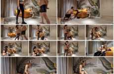 Bizarre Goddesses femdom busting EPIC BALLBUSTING after Gym. Starring Mistress Antonia