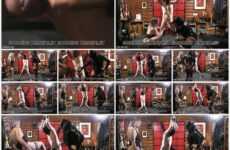 GoddessKimberley latex ballbusting Double Domination Barefoot Ballbusting
