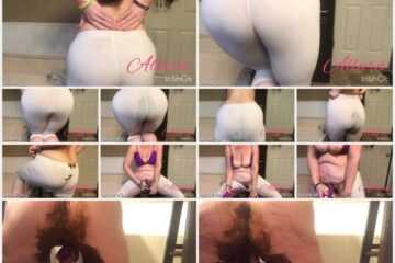 4 May 2023- Allura – White pants poop and masturbate – Hotwife Allura - Amateurs
