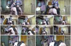 The ANGEL From HELL mistress ballbusting slave Cowgirl CBT