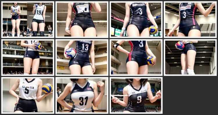Yasu-tsuyokute - 4m tall Volleyball Club girl