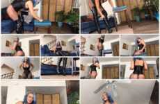 Megan Jones - making example two useless slaves while wearing pantyhose thon