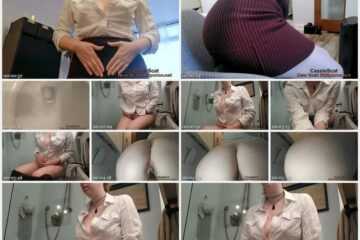 CassieScat – Constipated Farting and Shitting on Toilet MP4 / FullHD 1080p