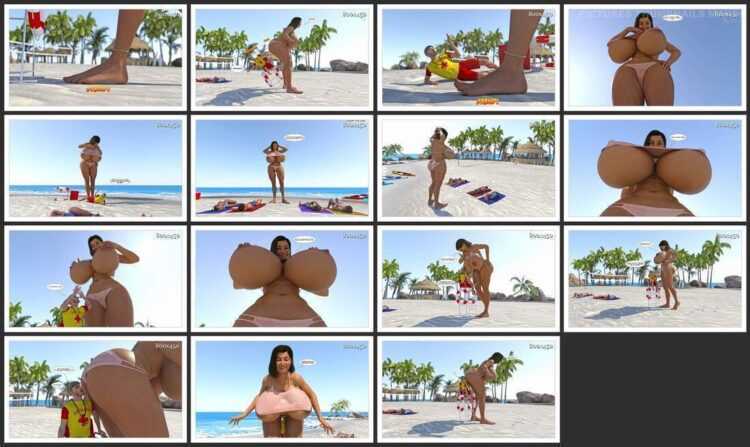 GiantPoser - Laurel on the Beach