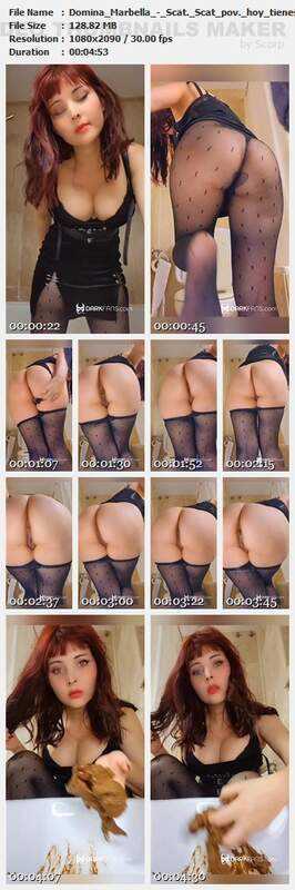 Domina Marbella - Scat. Scat pov. hoy tienes una gran descarga para comer