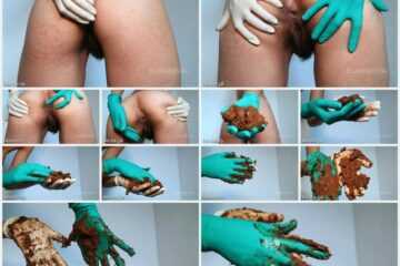 Ella Dearest - Scatbook ASMR GLOVED HAND POOP