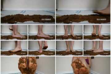 Ella Dearest - Scatbook Barefoot Poop Trampling