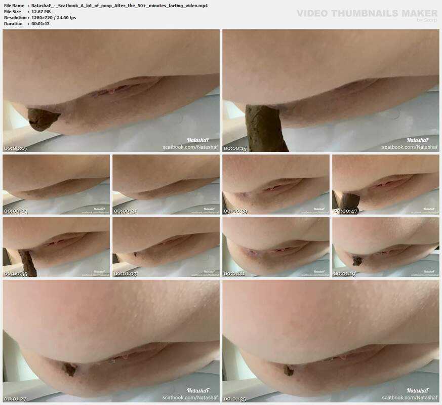 NatashaF - Scatbook A lot of poop After the 50 minutes farting video