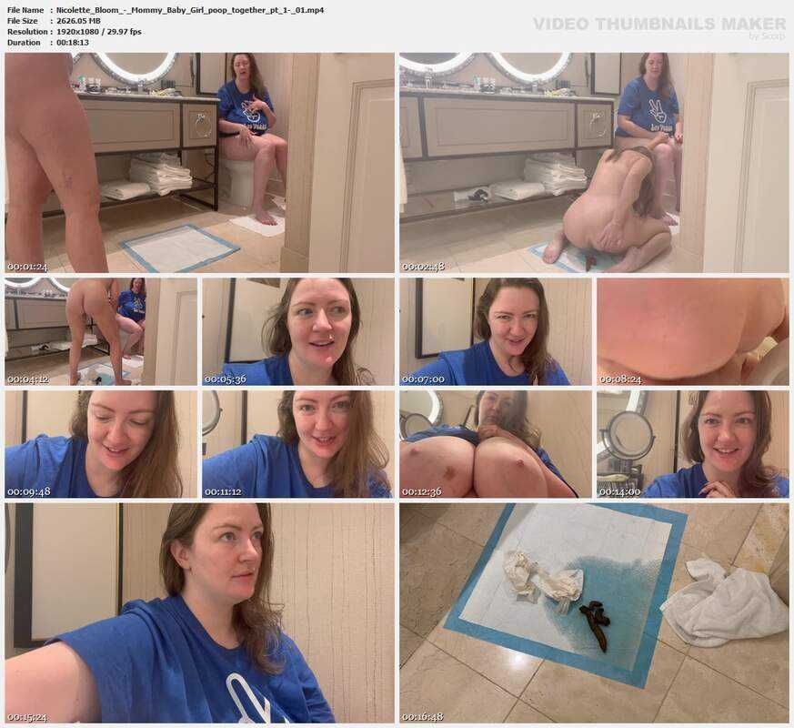 Nicolette Bloom - Mommy Baby Girl poop together pt 1- 01