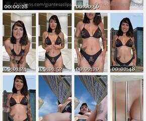 Larger Than Life - Exhibitionist Girlfriend Wants to Grow