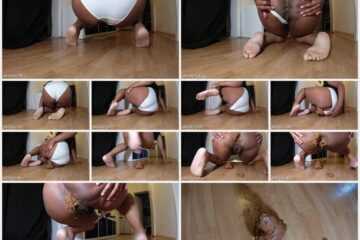 AmySinclair - Ebony panty poop