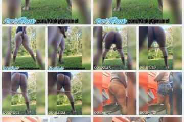 GoddessKinkyCaramel - Porta Potty Fun With Lots Of Shitting