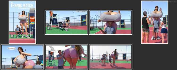 GiantPoser - The Tennis Match