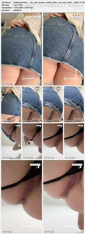KatherineFarts - Do you wanna smell under my jean skirt  2024-11-02 07 09