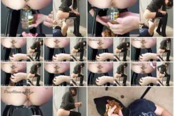 PooAlina - Alina sweetly pooping with fart in mouth