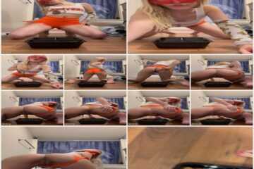 SarahWestChococlate13 Hooters girl massive turds and makes you her toilet slave!