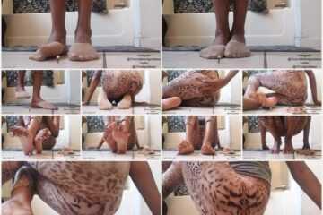 Chocolate Foot Goddess - Giantess Nylon Combo Crush SFX