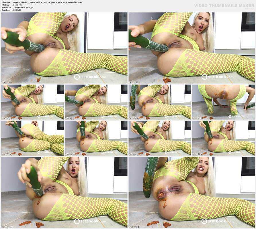 Helena Moeller - Dirty anal  Ass to mouth with huge cucumber