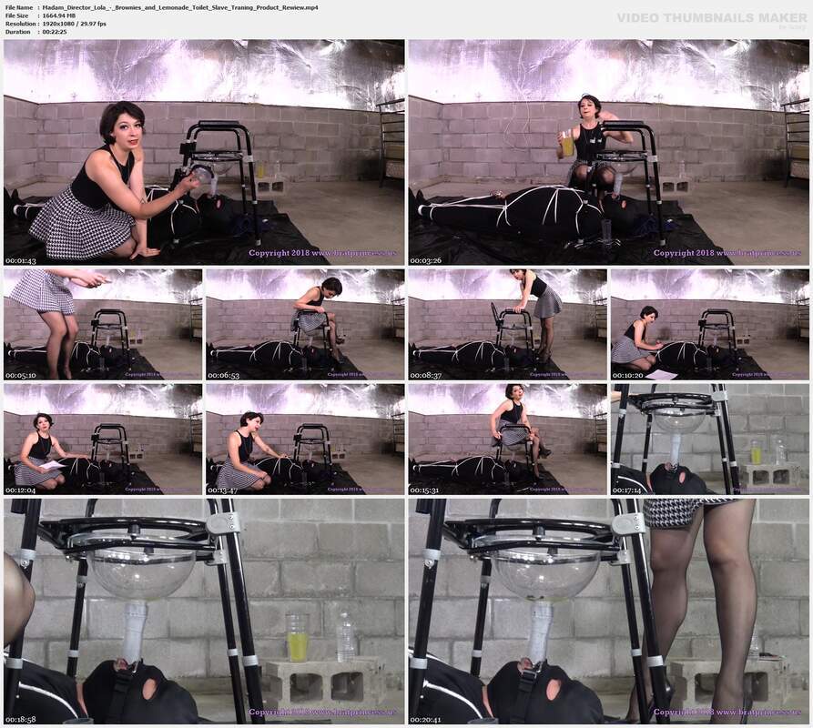 Madam Director Lola - Brownies and Lemonade Toilet Slave Traning Product Rewiew