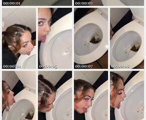 Malafalda - Licking toilet