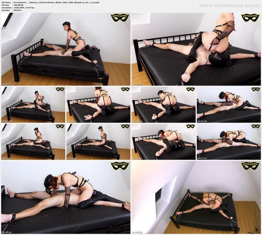 Perverformer - Mistress ConPerverformer ditions Slave With Blowjob to Be a Loo