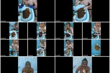 Scat Lina - Shitty sink cleaning with 6 loads
