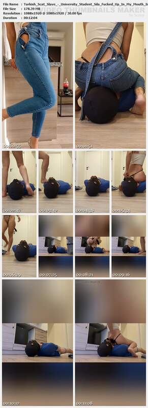 Turkish Scat Slave - University Student Sila Fucked Up In My Mouth In Her Own House