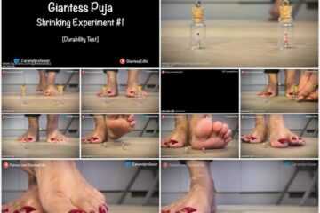 Giantess EditZ - Giantess Puja Shrinking Experiment Part 1