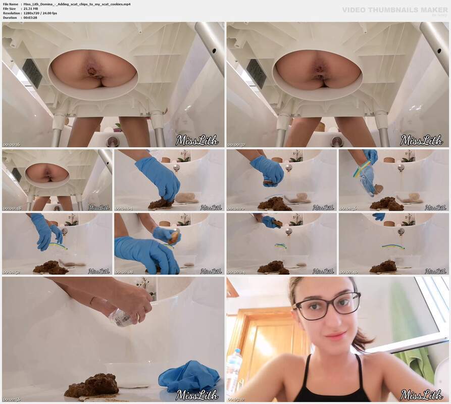 Miss Lith Domina - Adding scat chips to my scat cookies
